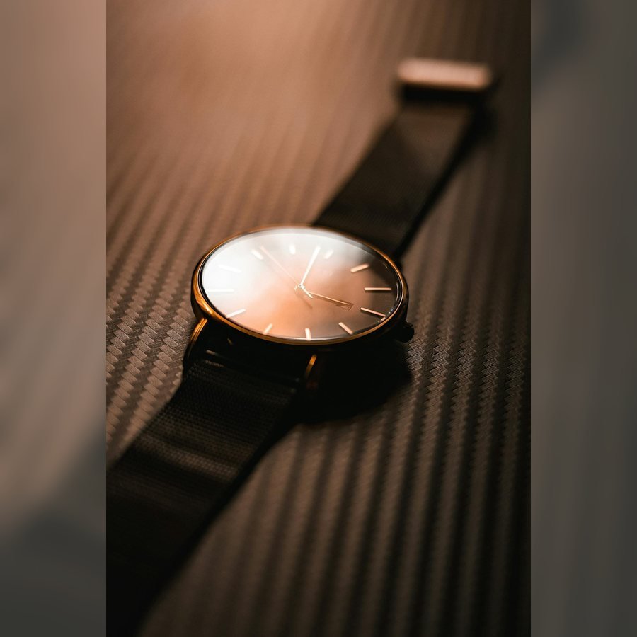 Executive Black Chain Watch at SHIVAM ELECTRONICS online store