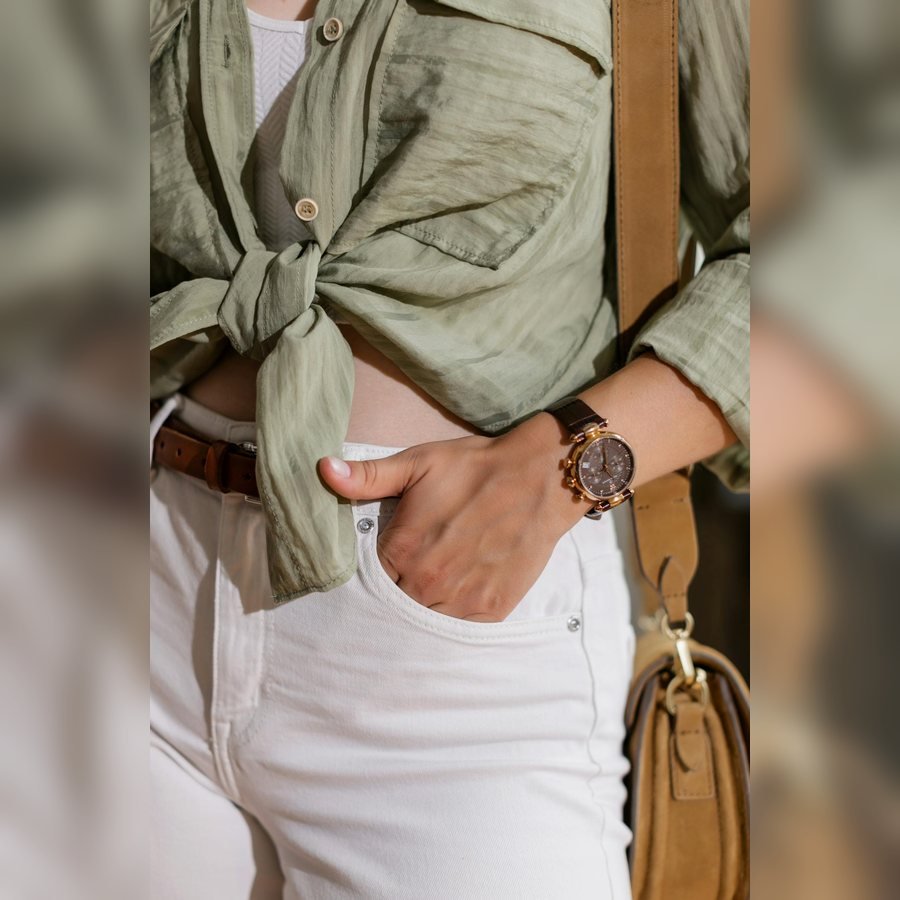 Pink Strap Daily Watch at SHIVAM ELECTRONICS online store