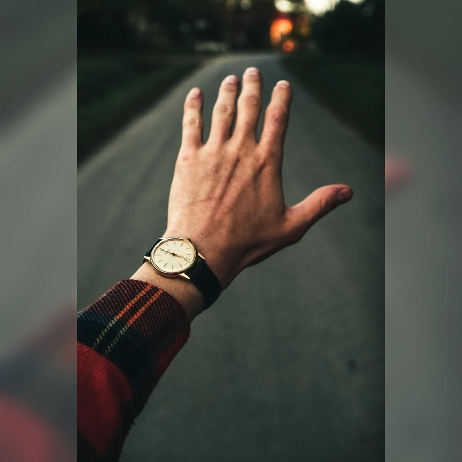 Slim Profile Leather Watch at SHIVAM ELECTRONICS online store